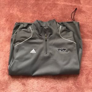 Gray adidas Florida Atlantic performance jacket
